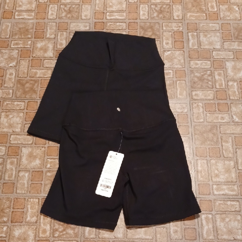 CRZ YOGA Black Yoga Shorts 2 Pair Size Small